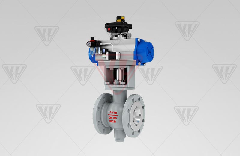 Pneumatic V-type ball valve