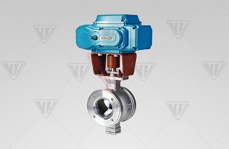 Electric V-ball valve